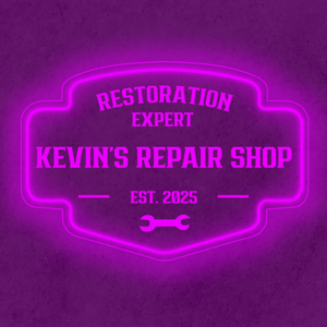 Personalized LED Color Changing Acrylic Repair Shop Sign