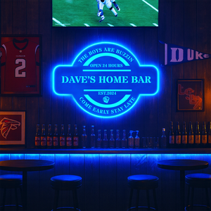Personalized LED Color Changing Man Cave Sign