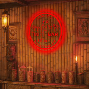 Personalized LED Color Changing Tiki Bar Sign