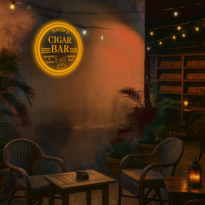 Personalized LED Color Changing Cigar Bar Sign