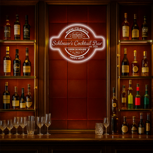 Personalized LED Color Changing Acrylic Beer Mugs Cocktail Bar Sign