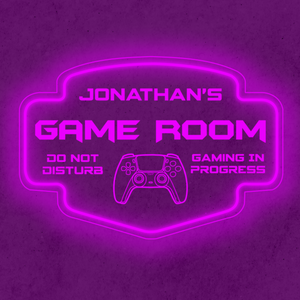 Personalized LED Color Changing Acrylic Game Room Sign
