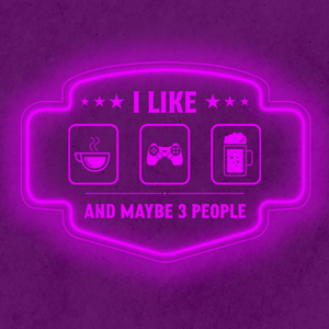 Personalized LED Color Changing Acrylic Gaming & Beer Sign