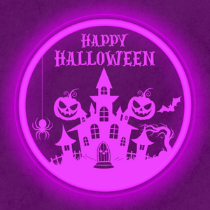 Personalized LED Color Changing Acrylic Halloween Sign