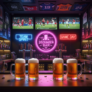 Personalized LED Color Changing Acrylic Bar Beer Mug Sign