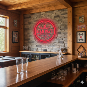 Personalized LED Color Changing Acrylic Man Cave Beer Sign