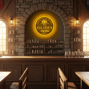 Personalized LED Color Changing Acrylic Tavern Beer Mugs Sign