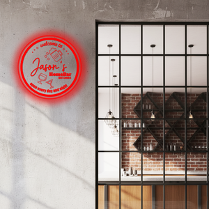 Personalized LED Color Changing Acrylic Bar Drinking Glasses Sign