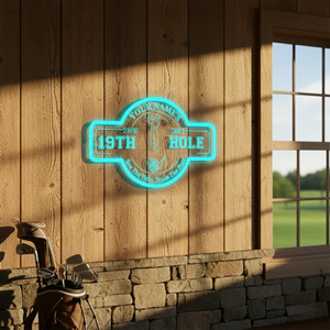 Personalized LED Color Changing Acrylic Golf 19th Hole Sign