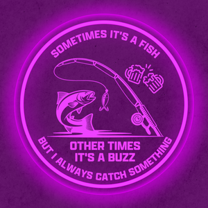 Personalized LED Color Changing Acrylic Fishing Beers Sign