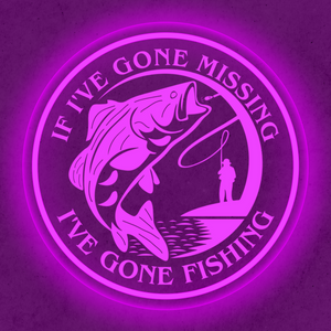 Personalized LED Color Changing Acrylic Fishing Sign