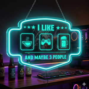Personalized LED Color Changing Acrylic Gaming & Beer Sign