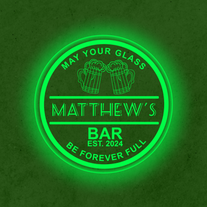 Personalized LED Color Changing Acrylic Double Beer Mug Sign