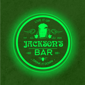 Personalized LED Color Changing Acrylic Bar Beer Mug Sign