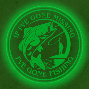 Personalized LED Color Changing Acrylic Fishing Sign