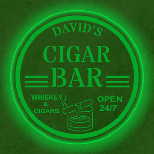 Personalized LED Color Changing Cigar Bar Sign