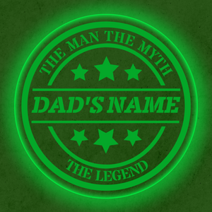 Personalized LED Color Changing Father's Day Dad Sign
