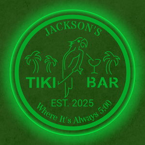Personalized LED Color Changing Tiki Bar Sign