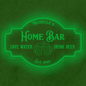 Personalized LED Color Changing Acrylic Home Bar Beers Sign