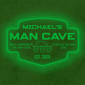 Personalized LED Color Changing Acrylic Beer Pong Sign