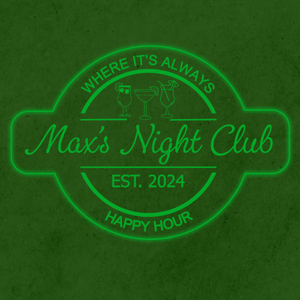 Personalized LED Color Changing Acrylic Three Glasses Bar Sign