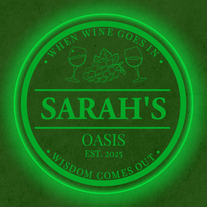 Personalized LED Color Changing Acrylic Wine Sign