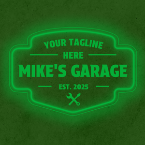 Personalized LED Color Changing Acrylic Garage Sign