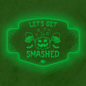 Personalized LED Color Changing Acrylic Smashed Pumpkin Sign