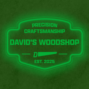 Personalized LED Color Changing Acrylic Woodshop Sign
