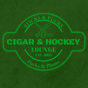 Personalized LED Color Changing Acrylic Cigar & Hockey Sign