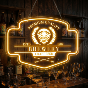 Personalized LED Color Changing Acrylic Craft Beer Sign