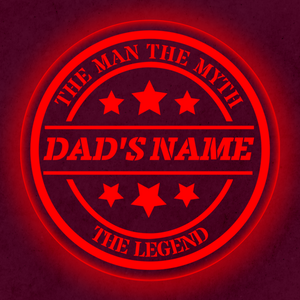 Personalized LED Color Changing Father's Day Dad Sign