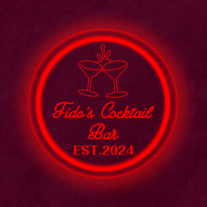 Personalized LED Color Changing Acrylic Cocktail Bar Sign