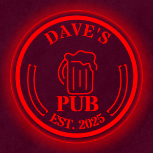 Personalized LED Color Changing Beer Mug Pub Sign