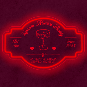 Personalized LED Color Changing Acrylic Espresso Martini Sign