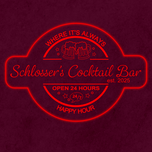 Personalized LED Color Changing Acrylic Beer Mugs Cocktail Bar Sign