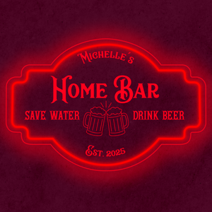 Personalized LED Color Changing Acrylic Home Bar Beers Sign