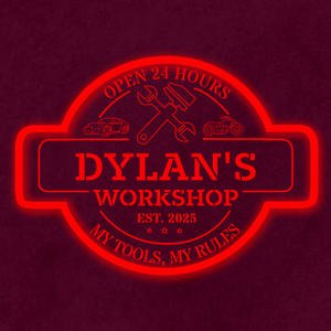 Personalized LED Color Changing Acrylic Workshop Sign