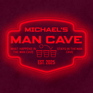 Personalized LED Color Changing Acrylic Beer Pong Sign