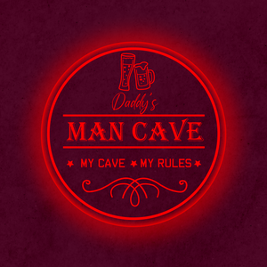 Personalized LED Color Changing Acrylic Man Cave Beer Sign