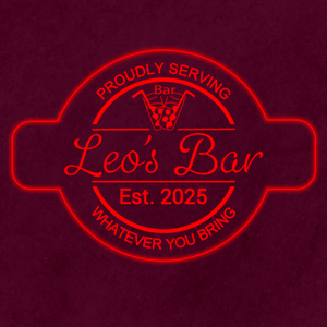 Personalized LED Color Changing Acrylic Glasses With Straws Bar Sign