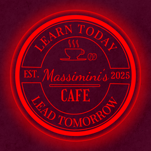 Personalized LED Color Changing Acrylic Coffee Sign