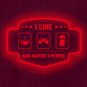 Personalized LED Color Changing Acrylic Gaming & Beer Sign