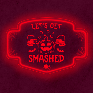 Personalized LED Color Changing Acrylic Smashed Pumpkin Sign