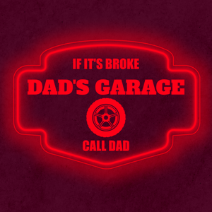 Personalized LED Color Changing Acrylic Garage Tire Sign