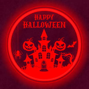 Personalized LED Color Changing Acrylic Halloween Sign