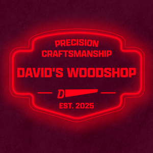 Personalized LED Color Changing Acrylic Woodshop Sign