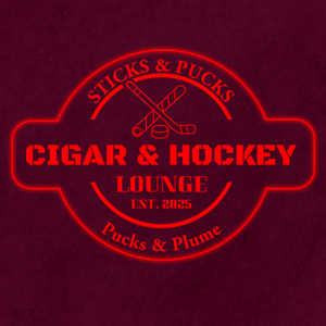 Personalized LED Color Changing Acrylic Cigar & Hockey Sign