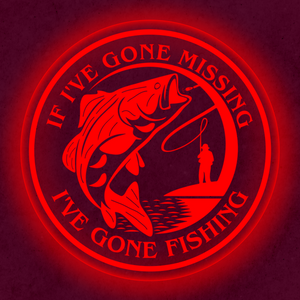 Personalized LED Color Changing Acrylic Fishing Sign