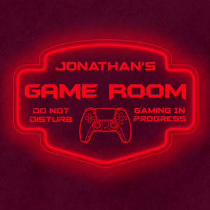 Personalized LED Color Changing Acrylic Game Room Sign